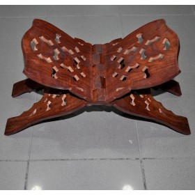 Katlanabilir Ağaç Oyma Orta  Rahle (22x8cm)