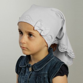 Çocuk Bone Başörtüsü - Beyaz