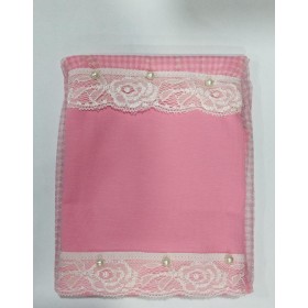 Tüllü Çocuk Bone Başörtüsü -Pembe